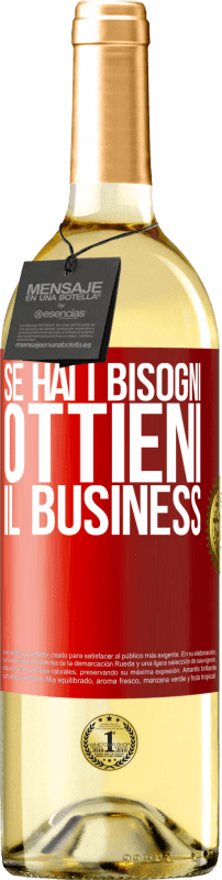 29,95 € Spedizione Gratuita | Vino bianco Edizione WHITE Se hai i bisogni, ottieni il business Etichetta Rossa. Etichetta personalizzabile Vino giovane Raccogliere 2024 Verdejo