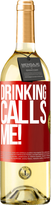 29,95 € Free Shipping | White Wine WHITE Edition drinking calls me! Red Label. Customizable label Young wine Harvest 2024 Verdejo