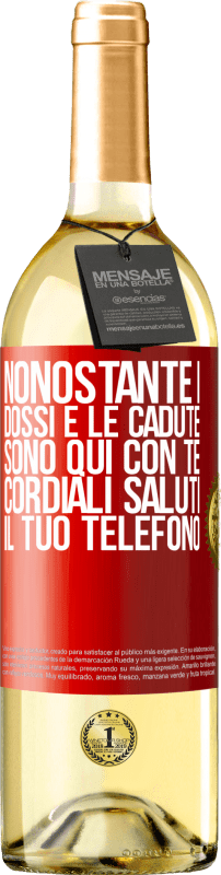 29,95 € Spedizione Gratuita | Vino bianco Edizione WHITE Nonostante i dossi e le cadute, sono qui con te. Cordiali saluti, il tuo telefono Etichetta Rossa. Etichetta personalizzabile Vino giovane Raccogliere 2024 Verdejo