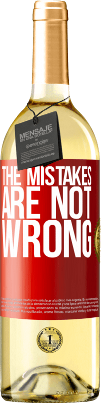 29,95 € Free Shipping | White Wine WHITE Edition The mistakes are not wrong Red Label. Customizable label Young wine Harvest 2023 Verdejo