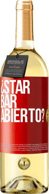 29,95 € 送料無料 | 白ワイン WHITEエディション ¿STAR BAR abierto? 赤いタグ. カスタマイズ可能なラベル 若いワイン 収穫 2024 Verdejo