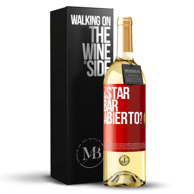 «¿STAR BAR abierto?» Издание WHITE