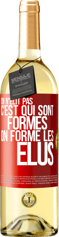 29,95 € Envoi gratuit | Vin blanc Édition WHITE On n'élit pas c'est qui sont formés, on forme les élus Étiquette Rouge. Étiquette personnalisable Vin jeune Récolte 2025 Verdejo