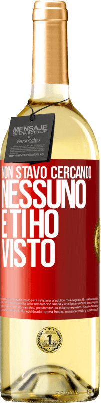 29,95 € Spedizione Gratuita | Vino bianco Edizione WHITE Non stavo cercando nessuno e ti ho visto Etichetta Rossa. Etichetta personalizzabile Vino giovane Raccogliere 2024 Verdejo