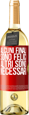 29,95 € Spedizione Gratuita | Vino bianco Edizione WHITE Alcuni finali sono felici. Altri sono necessari Etichetta Rossa. Etichetta personalizzabile Vino giovane Raccogliere 2024 Verdejo