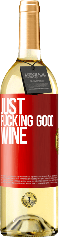 29,95 € Free Shipping | White Wine WHITE Edition Just fucking good wine Red Label. Customizable label Young wine Harvest 2022 Verdejo