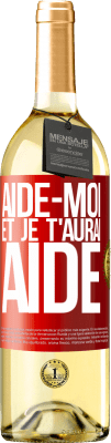 29,95 € Envoi gratuit | Vin blanc Édition WHITE Aide-moi et je t'aurai aidé Étiquette Rouge. Étiquette personnalisable Vin jeune Récolte 2025 Verdejo