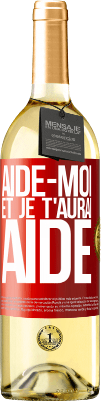 29,95 € Envoi gratuit | Vin blanc Édition WHITE Aide-moi et je t'aurai aidé Étiquette Rouge. Étiquette personnalisable Vin jeune Récolte 2023 Verdejo