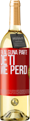 29,95 € Envío gratis | Vino Blanco Edición WHITE En alguna parte de ti me perdí Etiqueta Roja. Etiqueta personalizable Vino joven Cosecha 2025 Verdejo