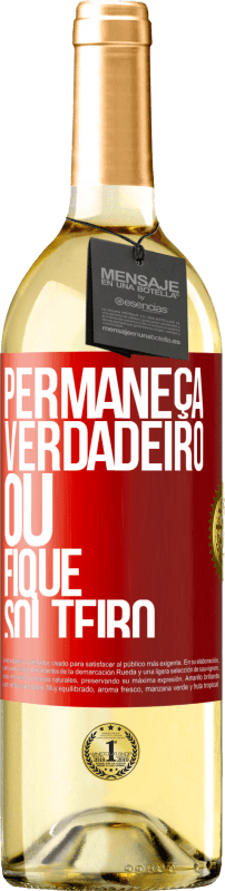 29,95 € Envio grátis | Vinho branco Edição WHITE Permaneça verdadeiro ou fique solteiro Etiqueta Vermelha. Etiqueta personalizável Vinho jovem Colheita 2024 Verdejo