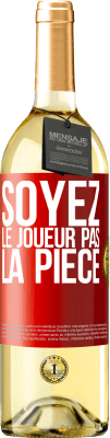 29,95 € Envoi gratuit | Vin blanc Édition WHITE Soyez le joueur pas la pièce Étiquette Rouge. Étiquette personnalisable Vin jeune Récolte 2024 Verdejo