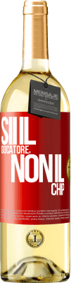 29,95 € Spedizione Gratuita | Vino bianco Edizione WHITE Sii il giocatore, non il chip Etichetta Rossa. Etichetta personalizzabile Vino giovane Raccogliere 2025 Verdejo