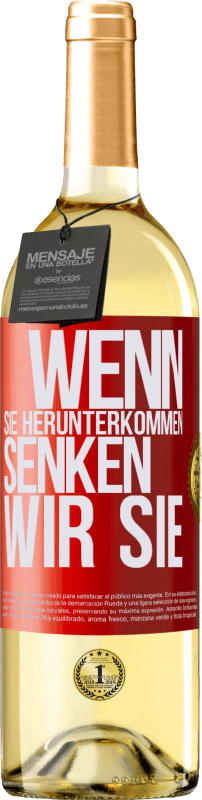 29,95 € Kostenloser Versand | Weißwein WHITE Ausgabe Wenn Sie herunterkommen, senken wir Sie Rote Markierung. Anpassbares Etikett Junger Wein Ernte 2024 Verdejo