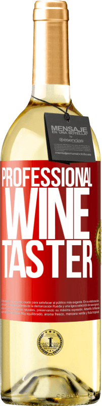 29,95 € 送料無料 | 白ワイン WHITEエディション Professional wine taster 赤いタグ. カスタマイズ可能なラベル 若いワイン 収穫 2025 Verdejo