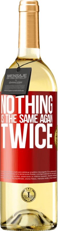 29,95 € Free Shipping | White Wine WHITE Edition Nothing is the same again twice Red Label. Customizable label Young wine Harvest 2023 Verdejo