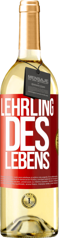 29,95 € Kostenloser Versand | Weißwein WHITE Ausgabe Lehrling des Lebens Rote Markierung. Anpassbares Etikett Junger Wein Ernte 2023 Verdejo