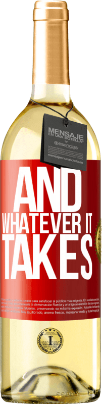 29,95 € Бесплатная доставка | Белое вино Издание WHITE И все, что нужно Красная метка. Настраиваемая этикетка Молодое вино Урожай 2023 Verdejo