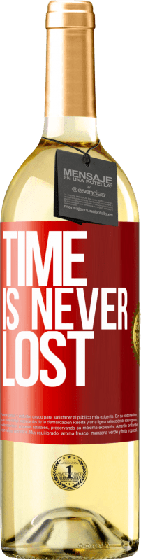 29,95 € Free Shipping | White Wine WHITE Edition Time is never lost Red Label. Customizable label Young wine Harvest 2024 Verdejo