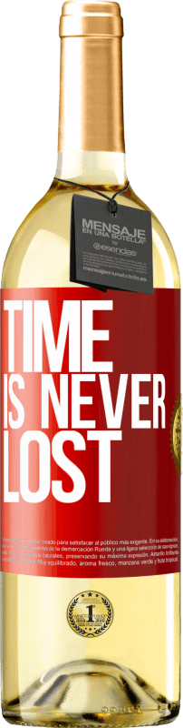 29,95 € Free Shipping | White Wine WHITE Edition Time is never lost Red Label. Customizable label Young wine Harvest 2025 Verdejo