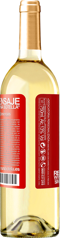 29,95 € Free Shipping | White Wine WHITE Edition Designing is an abstract activity that involves programming, projecting, communicating ... and translating the invisible Red Label. Customizable label Young wine Harvest 2024 Verdejo