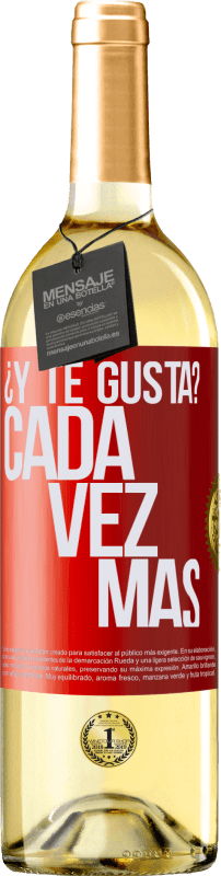 29,95 € Envío gratis | Vino Blanco Edición WHITE ¿Y te gusta? Cada vez más Etiqueta Roja. Etiqueta personalizable Vino joven Cosecha 2024 Verdejo