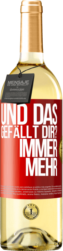 29,95 € Kostenloser Versand | Weißwein WHITE Ausgabe Und das gefällt dir? Immer mehr Rote Markierung. Anpassbares Etikett Junger Wein Ernte 2025 Verdejo