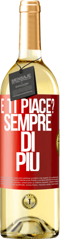 29,95 € Spedizione Gratuita | Vino bianco Edizione WHITE e ti piace? Sempre di più Etichetta Rossa. Etichetta personalizzabile Vino giovane Raccogliere 2024 Verdejo