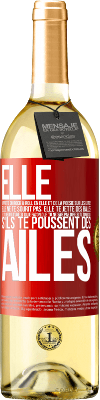 29,95 € Envoi gratuit | Vin blanc Édition WHITE Elle apporte du Rock & Roll en elle et de la poésie sur les lèvres. Elle ne te sourit pas, elle te jette des balles et tu meurs Étiquette Rouge. Étiquette personnalisable Vin jeune Récolte 2024 Verdejo