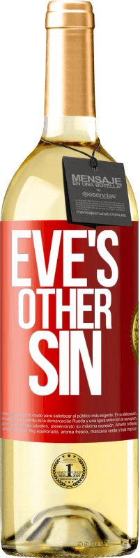 29,95 € Free Shipping | White Wine WHITE Edition Eve's other sin Red Label. Customizable label Young wine Harvest 2025 Verdejo