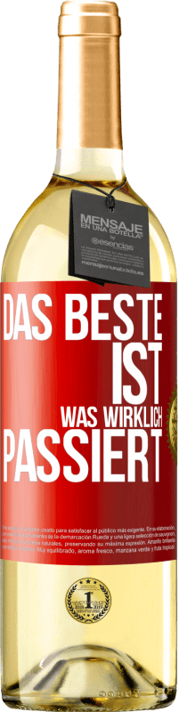 29,95 € Kostenloser Versand | Weißwein WHITE Ausgabe Das Beste ist, was wirklich passiert Rote Markierung. Anpassbares Etikett Junger Wein Ernte 2024 Verdejo