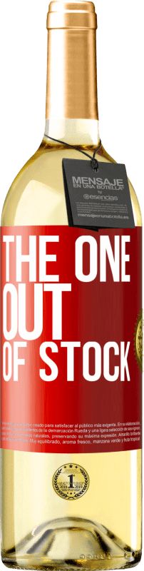 29,95 € Free Shipping | White Wine WHITE Edition The one out of stock Red Label. Customizable label Young wine Harvest 2024 Verdejo