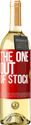 29,95 € Envio grátis | Vinho branco Edição WHITE The one out of stock Etiqueta Vermelha. Etiqueta personalizável Vinho jovem Colheita 2025 Verdejo