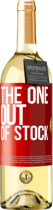 29,95 € Envio grátis | Vinho branco Edição WHITE The one out of stock Etiqueta Vermelha. Etiqueta personalizável Vinho jovem Colheita 2023 Verdejo