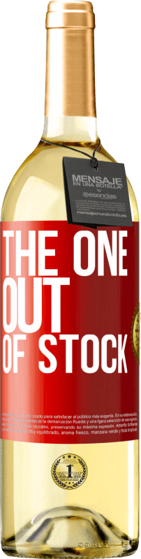 29,95 € Envio grátis | Vinho branco Edição WHITE The one out of stock Etiqueta Vermelha. Etiqueta personalizável Vinho jovem Colheita 2025 Verdejo