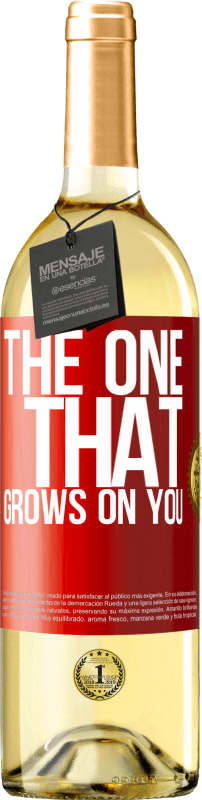 29,95 € Бесплатная доставка | Белое вино Издание WHITE The one that grows on you Красная метка. Настраиваемая этикетка Молодое вино Урожай 2023 Verdejo