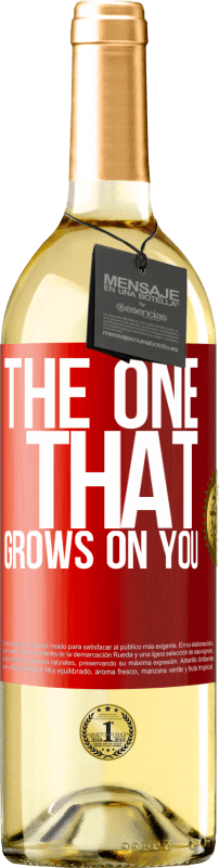 29,95 € Spedizione Gratuita | Vino bianco Edizione WHITE The one that grows on you Etichetta Rossa. Etichetta personalizzabile Vino giovane Raccogliere 2023 Verdejo