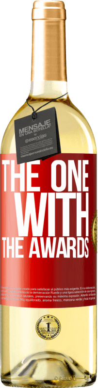 29,95 € 送料無料 | 白ワイン WHITEエディション The one with the awards 赤いタグ. カスタマイズ可能なラベル 若いワイン 収穫 2024 Verdejo