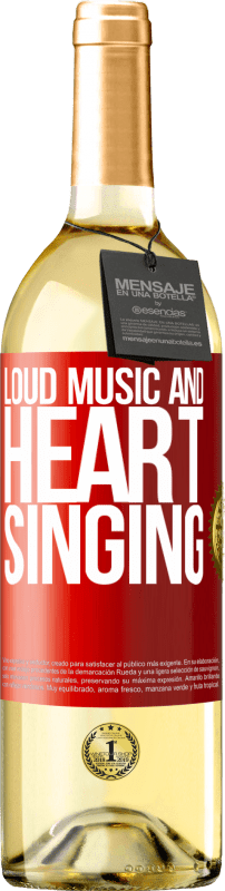 29,95 € Free Shipping | White Wine WHITE Edition The loud music and the heart singing Red Label. Customizable label Young wine Harvest 2024 Verdejo