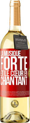 29,95 € Envoi gratuit | Vin blanc Édition WHITE La musique forte et le cœur en chantant Étiquette Rouge. Étiquette personnalisable Vin jeune Récolte 2023 Verdejo