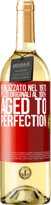 29,95 € Spedizione Gratuita | Vino bianco Edizione WHITE Realizzato nel 1970, pezzi originali al 100%. Aged to perfection Etichetta Rossa. Etichetta personalizzabile Vino giovane Raccogliere 2023 Verdejo