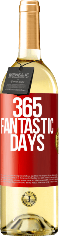 29,95 € Бесплатная доставка | Белое вино Издание WHITE 365 фантастических дней Красная метка. Настраиваемая этикетка Молодое вино Урожай 2023 Verdejo