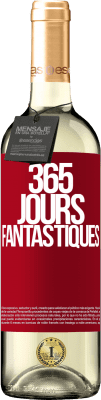 29,95 € Envoi gratuit | Vin blanc Édition WHITE 365 jours fantastiques Étiquette Rouge. Étiquette personnalisable Vin jeune Récolte 2023 Verdejo