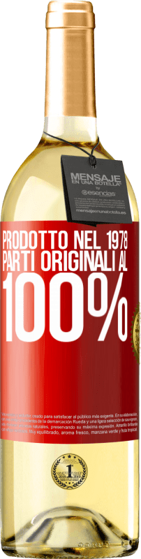 29,95 € Spedizione Gratuita | Vino bianco Edizione WHITE Prodotto nel 1978. Parti originali al 100% Etichetta Rossa. Etichetta personalizzabile Vino giovane Raccogliere 2024 Verdejo