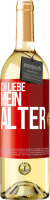 29,95 € Kostenloser Versand | Weißwein WHITE Ausgabe Ich liebe mein Alter Rote Markierung. Anpassbares Etikett Junger Wein Ernte 2024 Verdejo