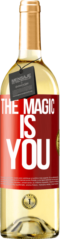 29,95 € Free Shipping | White Wine WHITE Edition The magic is you Red Label. Customizable label Young wine Harvest 2023 Verdejo