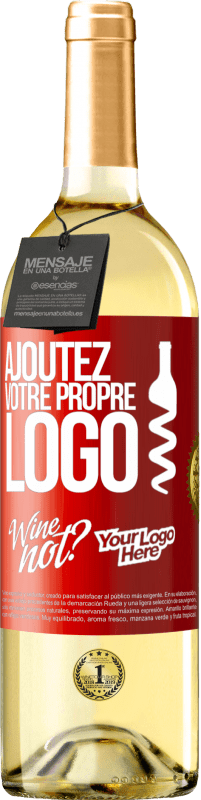 29,95 € Envoi gratuit | Vin blanc Édition WHITE Ajoutez votre propre logo Étiquette Rouge. Étiquette personnalisable Vin jeune Récolte 2023 Verdejo