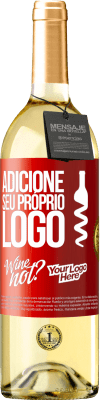 29,95 € Envio grátis | Vinho branco Edição WHITE Adicione seu próprio logo Etiqueta Vermelha. Etiqueta personalizável Vinho jovem Colheita 2024 Verdejo