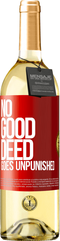 29,95 € Free Shipping | White Wine WHITE Edition No good deed goes unpunished Red Label. Customizable label Young wine Harvest 2024 Verdejo