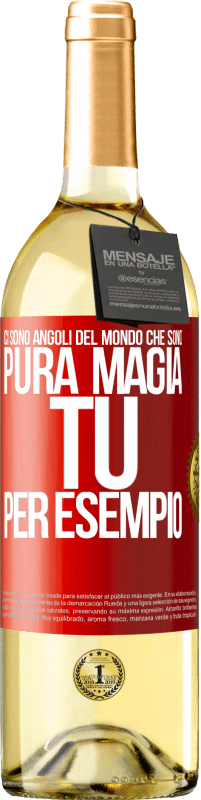 29,95 € Spedizione Gratuita | Vino bianco Edizione WHITE Ci sono angoli del mondo che sono pura magia. Tu per esempio Etichetta Rossa. Etichetta personalizzabile Vino giovane Raccogliere 2025 Verdejo