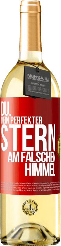 29,95 € Kostenloser Versand | Weißwein WHITE Ausgabe Du. Mein perfekter Stern am falschen Himmel Rote Markierung. Anpassbares Etikett Junger Wein Ernte 2023 Verdejo